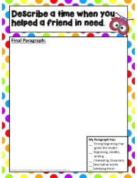 You Helped a Friend in Need Final